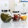 50ml-2200ml Clear party wedding decorative candy jar/glass storage jar/food jar